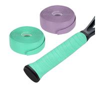 YELARXI Tennis Racket Grip Tape, Anti-slip Tennis Overgrip Stretchy 6.65ft & 2Pcs & Blue/Purple Super Absorbent Dry Feel Replacement Badminton Grips Fit for (Pickleball/Fishing Rod)