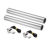 YELARXI Track Field Relay Baton, Aluminum Track Field Relay Baton for Running Race Team with Whistle 11.5" & 1 Pack & Silver-Fit for (Outdoor/Track Field/Sports/Running/Game)