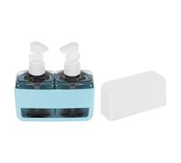 YELARXI Travel Toiletries Bottles Set, Reusable Liquid Bottles Containers Leak Proof Spray & Lotion with Labels - Fitting for (Travel/Hotel/Gym/Perfumes), 2Pcs & 100ml & Blue