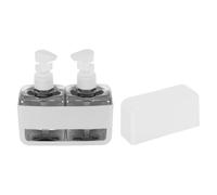 YELARXI Travel Toiletries Bottles Set, Reusable Liquid Bottles Containers Leak Proof Spray & Lotion with Labels - Fitting for (Travel/Hotel/Gym/Perfumes), 2Pcs & 100ml & Grey