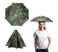 YELARXI Umbrella Hat, Fishing Hat Waterproof Adjustable Sun Rain Cap