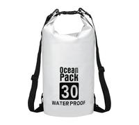 YELARXI Waterproof Dry Bag, 30L Fit for Women Men Water Proof Bags Lightweight Dry Storage Floating Backpack with Whistle for Travel Backpacking Boating Kayaking Camping (White)