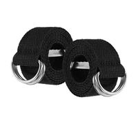 YELARXI Web Football Belt, Men Canvas Belt Web Flag Football D Ring, Adjustable Soccer Replacement Strap 51 Inch & 2 Pcs & Black -Fitting for (Men/Women/Outdoor/Sports/Practise)