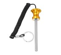 YELARXI Weight Stack Pin, Weight Gym Pin Strength Training Equipment Replacement with Pull Rope, 0.3 x 3.9 Inch Fit for Commercial Home Gym Club Machine Accessories (Gold)