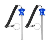 YELARXI Weight Stack Pin, Weight Gym Pin Strength Training Equipment Replacement with Pull Rope, 0.3 x 4.7 Inch Fit for Commercial Home Gym Club Machine Accessories (2 Pack, Blue)
