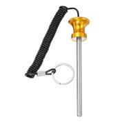 YELARXI Weight Stack Pin, Weight Gym Pin Strength Training Equipment Replacement with Pull Rope, 0.3 x 4.7 Inch Fit for Commercial Home Gym Club Machine Accessories (Gold)