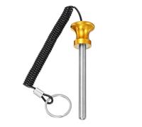 YELARXI Weight Stack Pin, Weight Gym Pin Strength Training Equipment Replacement with Pull Rope, 0.4 x 3.9 Inch Fit for Commercial Home Gym Club Machine Accessories (Gold)