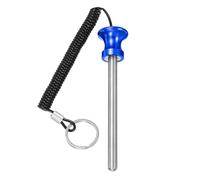 YELARXI Weight Stack Pin, Weight Gym Pin Strength Training Equipment Replacement with Pull Rope, 0.4 x 4.7 Inch Fit for Commercial Home Gym Club Machine Accessories (Blue)