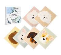 Yelasenari Swedish Dishcloths for Kitchen Reusable 6 Pack Kitchen Towels No Odor Quick-Drying Papaya Reusable Paper Towels Reusable Paper Towels Washable for Countertop, Sink, and Kitchen Dog