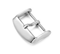 YELEMEABHB 16 18 20 22 24mm 316L Stainless Steel Watch Buckle Metal Clasp Replacement for Universal Band Accessories Watch Clasp(Silver-18mm)