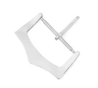 YELEMEABHB 18/20/22mm Stainless Steel Strap Buckle Silver Gold Black Bracelet Universal Metal Pin Clasp Replacement Fit for Leather Watch Band Watch Clasp(S-22mm)