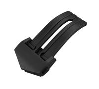 YELEMEABHB 18mm 316L Stainless Steel Watch Buckle Fit For Tag Heuer Leather Rubber Watch Band Deployment Clasp Butterfly Button watch clasp Watch clasp(Black Matte)