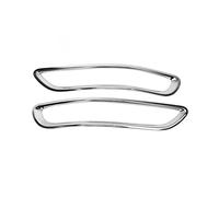 YELEMEABHB 1Pair Car Accessories Silver Chrome Car Auto Rear Fog Light Lamp Cover Trim Frame Compatible With Kia Compatible With Sportage KX5 QL 2015 2016 2017 2018 Chrome style