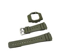 YELEMEABHB 2 in 1 Silicone watchband watch Cover DW-5600 Protective case Replacement Frame Smart Bracelet accessories shell dw5600 Bezel Watch strap(Color5)