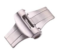 YELEMEABHB 20/22mm Watch Buckle Butterfly Clasp Fit for Panerai Watches Folding Double Click Clasps Repair Replace Accessories Watch Clasp(Silver 20mm)