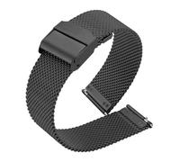 YELEMEABHB 20mm 22mm Metal Strap Fit For AMAZFIT Active 2 GTR 4 3 Pro 47mm GTS 4 3 2e BIP 5 Balance Stainless Steel Bracelet Wristband Watch strap(Black1,20mm)