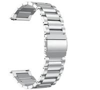 YELEMEABHB 20mm 22mm Metal Strap Fit For AMAZFIT Active 2 GTR 4 3 Pro 47mm GTS 4 3 2e BIP 5 Balance Stainless Steel Bracelet Wristband Watch strap(Silver2,22mm)