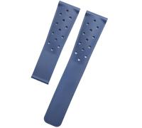 YELEMEABHB 22mm Rubber Band Fit For TAG Heuer F1 Fit For CAZ201 WAZ2113 CAZ1010 Watchband Breathable Silicone Soft Rubber Bracelet And Folding Buckle Watch strap(Dark blue,22mm no clasp)