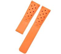 YELEMEABHB 22mm Rubber Band Fit For TAG Heuer F1 Fit For CAZ201 WAZ2113 CAZ1010 Watchband Breathable Silicone Soft Rubber Bracelet And Folding Buckle Watch strap(Oranje,22mm Black)