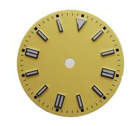 YELEMEABHB 28.5mm Luminous Sterile Watch Dial Fit For Nh35 For ETA 2836/2824 For Miyota 8215 DG2813 Movement dial(Yellow)