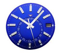 YELEMEABHB 28.5mm rose black blue green white sterile luminous watch dial hands fit NH35 movement dial(Blu)