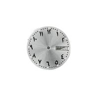 YELEMEABHB 28.5mm Watch Dial Ancient Arabic Numerals with Green Luminous Dual Calendar Window Faces Accessory for NH35 NH36 Movement dial(A)