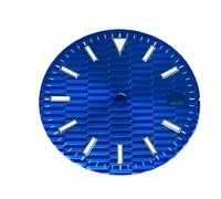 YELEMEABHB 28.5mm Watch Dial Blue Green Luminous Faces Men's Accessory for 8215/for ETA 2824/2836 /8200/821A dial(Blu)