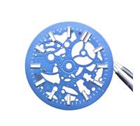 YELEMEABHB 29.8mm Watch Dial for NH38 NH70 Movement Green Luminous Wristwatch Faces Modified Accessories Blue White Black dial(A17)