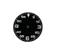 YELEMEABHB 29mm Watch Dial Set Green Luminous Accessories Faces+hands for 8215/8200/ 8205/ 821A/ 2813 Movement dial(Black no hands)