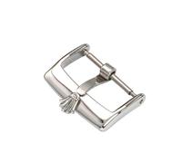 YELEMEABHB 316L Stainless Steel Watch Buckle 16mm 18mm 20mm Fine Polished Clasp Substitute Fit For Rolex Watch Accessories Watch clasp(Silver 20mm)