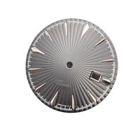 YELEMEABHB 35mm Watch Dials for Men 40mm Accessories Faces for NH35 Movement dial(Black sliver)