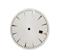 YELEMEABHB 35mm Watch Dials for Men 40mm Accessories Faces for NH35 Movement dial(White rose)
