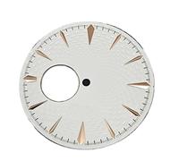 YELEMEABHB 35mm Watch Dials for NH38 Movement for Men 40mm Accessories Faces dial(White rose)