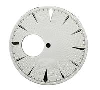 YELEMEABHB 35mm Watch Dials for NH38 Movement for Men 40mm Accessories Faces dial(White sliver)