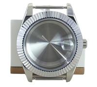 YELEMEABHB 39mm 36mm Stainless Steel Watch Case Waterproof For Seiko Nh35 Nh36 Nh34 Nh38 8215 Movement Sapphire Watch Case(Silvery 3,36mm Miyota 8215)