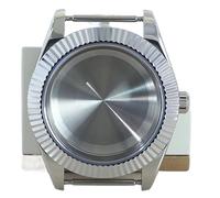 YELEMEABHB 39mm 36mm Stainless Steel Watch Case Waterproof For Seiko Nh35 Nh36 Nh34 Nh38 8215 Movement Sapphire Watch Case(Silvery 4,36mm Miyota 8215)