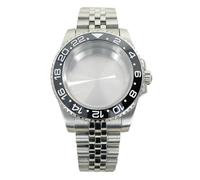 YELEMEABHB 40mm 316L Stainless Steel Watch Parts Sapphire Glass Fit For Seiko NH35 NH36 8215 Eta 2824 PT5000 Movement Watch Case(Solid Bottom Cover 2,NH35 NH36 NH34 NH38)
