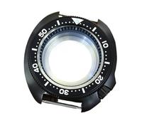 YELEMEABHB Black 6105 6309 Watch Case Sapphire Glass Waterproof Fit For Seiko NH36 NH35 NH34 Movement SKX007 SKX009 Repair Parts Watch Case(Black Chapter Ring 7)