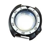 YELEMEABHB Black 6105 6309 Watch Case Sapphire Glass Waterproof Fit For Seiko NH36 NH35 NH34 Movement SKX007 SKX009 Repair Parts Watch Case(Black Chapter Ring 8)