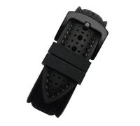 YELEMEABHB Breathable Silicone Sports Band Fit For Huawei Fit For Samsung Watchband 20mm 22mm 24mm Fit For Mido Tissot Omega Watch Strap Rubber Accessories Watch strap(Black black,24mm)