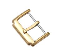 YELEMEABHB Bright Watch with Needle Buckle, Stainless Steel Material DIY Accessories, Belt for Men and Women 12 14 16 18 20 22mm Watch Clasp(E,18mm)