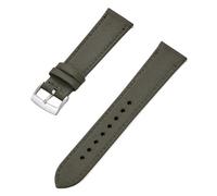YELEMEABHB Canvas Nylon Leather Quick Release Watchbands 18mm 20mm 22mm Watch Strap Suitable For Mens Womens Universal Watch strap(Army Green Silver,22mm)