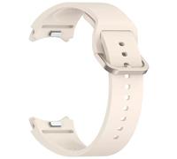 YELEMEABHB Comfort Eco-Silicone Strap Fit For Samsung Galaxy Watch 7 6 Classic 47mm 43mm 5 Pro 45mm 4 40mm 44mm Quick Switch Band Watch strap(星河白,4 40/44mm)