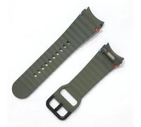 YELEMEABHB Comfort Eco-Silicone Strap Fit For Samsung Galaxy Watch 7 6 Classic 47mm 43mm 5 Pro 45mm 4 40mm 44mm Quick Switch Band Watch strap(Army Green,M L)