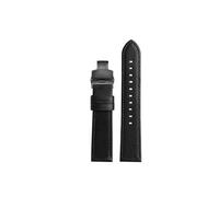 YELEMEABHB Cow Genuine Leather Watch Strap Men's Fit For Armani AR1694 60012 1732 1692 1507 1981 AX2098 Watches Band 20mm 22mm Black Watchband Watch strap(A,22mm)