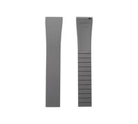 YELEMEABHB CTS Fluororubber Watch Strap 18mm 20mm 22mm Fast Release Stainless Steel Buckle Watch Bands Strap For Cut To Size Watch strap(Gray no Buckle,20mm)