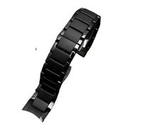 YELEMEABHB Fit For AR1451 AR1452 AR1400 AR1410 Watchband With Stainless Steel Butterfly Clasp 22mm 24mm Ceramics Watch Straps Watch strap(AR1451,24mm)