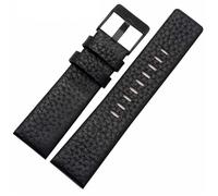 YELEMEABHB Fit For Diesel DZ7333 DZ7348 DZ4318 Leather Watchband 22mm 24mm 26mm 28mm 30mm Black White Brown Red Watch Strap Watch strap(Black black,30mm)