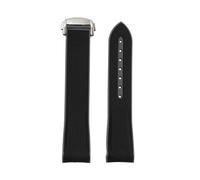 YELEMEABHB Fit For Omega X Fit For Swatch Joint MoonSwatch Celestial Sports Rubber Watchband 20mm Curved End Woven Pattern Straps With Folding Buckle Watch strap(Carbon fibre)