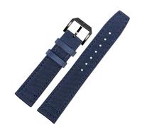 YELEMEABHB Fit For Pilot Spitfire Timezone Green Black Belts Wristwatch Straps 20mm 21mm 22mm Canvas Fabric Watch Band Watch strap(Pin blue black,21mm)